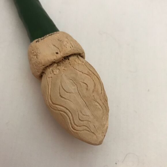 #1297 Santa Clause resin Mop green cap ornament  7 X 1 - Picture 3 of 7